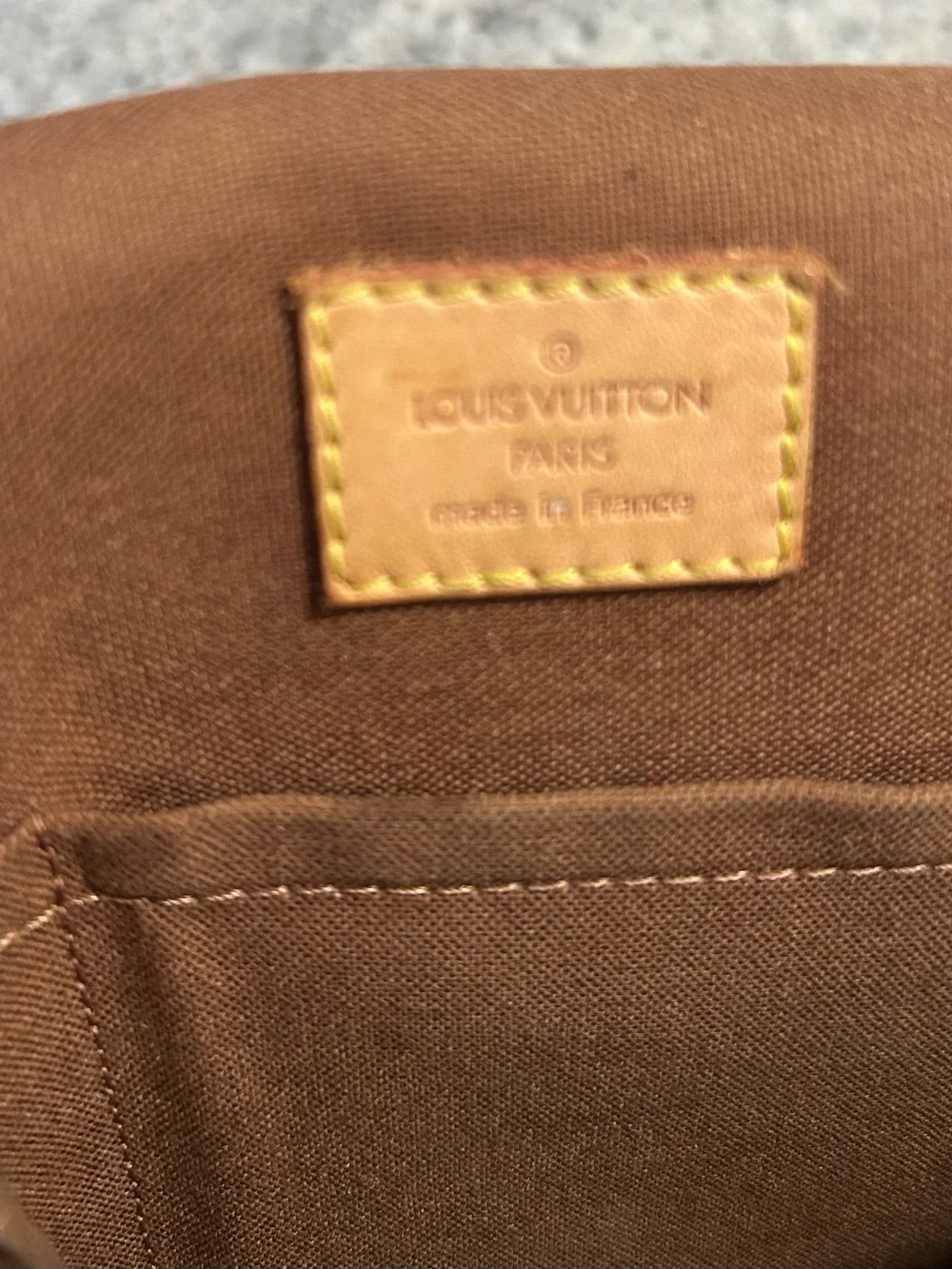 Louis Vuitton Monogram Canvas Messenger Bag in Brown and Tan
